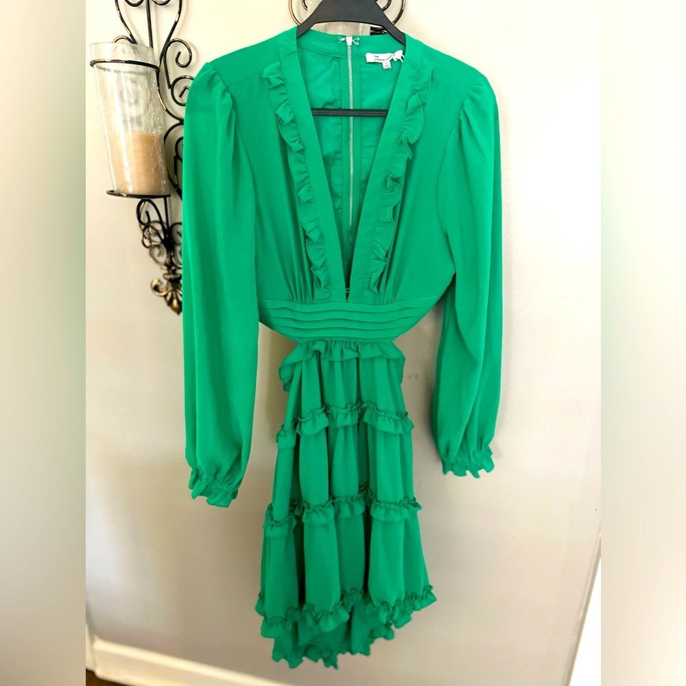 Large Green cutout dress